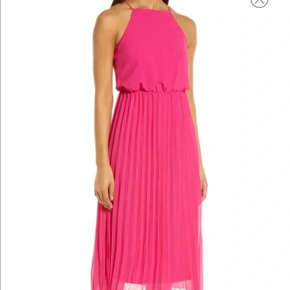 sleeveless pleated midi dress sam edelman Sam Edelman Sleeveless Pleated Midi Dress